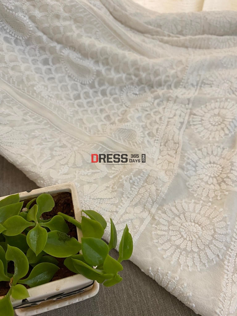 Chikankari & Jaali Work Lehenga Skirt (Lehenga Only)