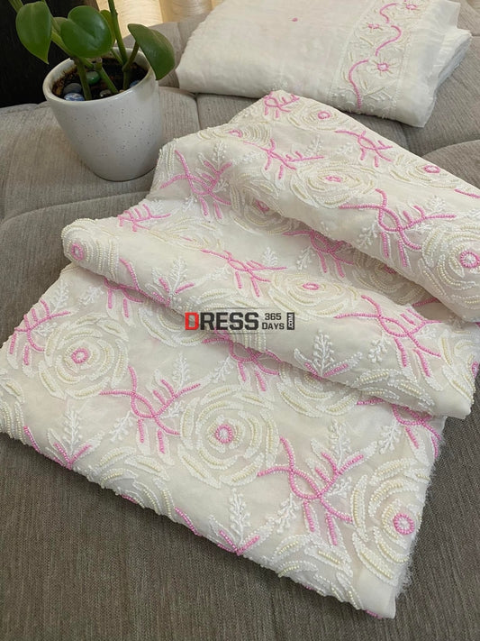 Designer Pearl Lucknow Chikankari Suit Suits