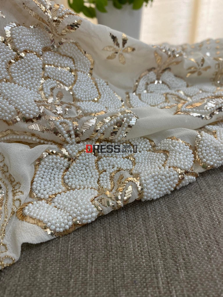 Exclusive Kamdani & Pearl Suit Chikankari Suits