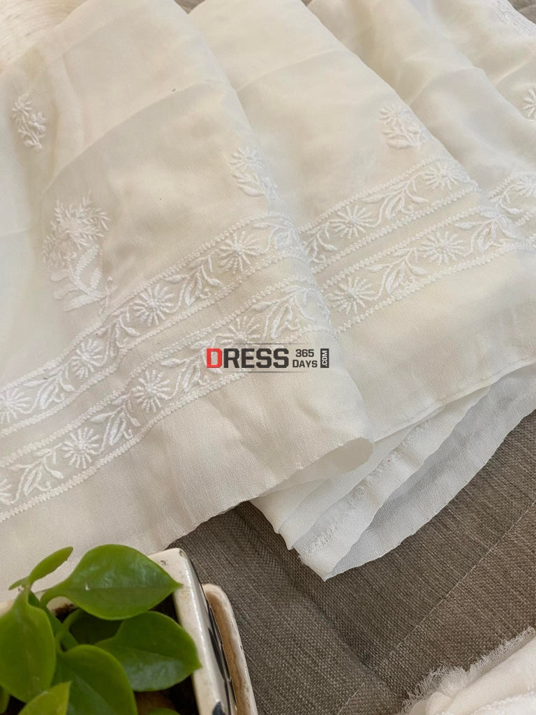 Fine Chikankari & Hand Jaali Work Suit Suits
