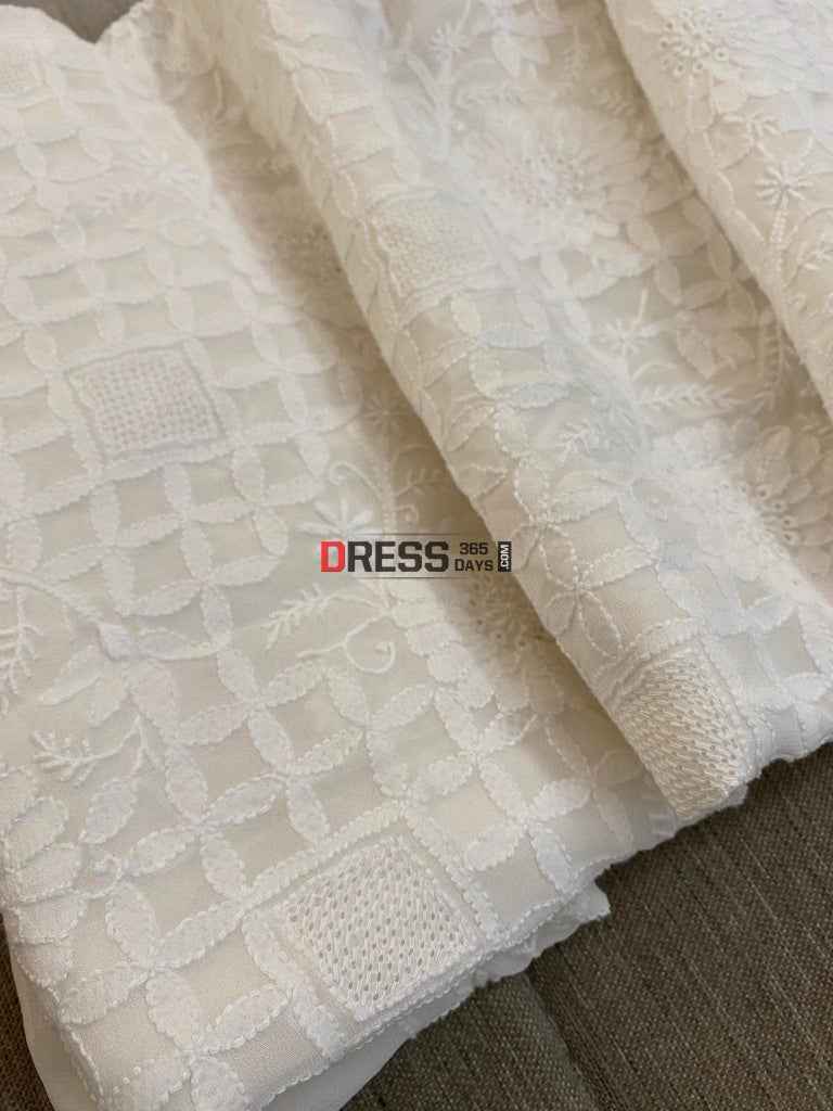 Fine Chikankari & Hand Jaali Work Suit Suits