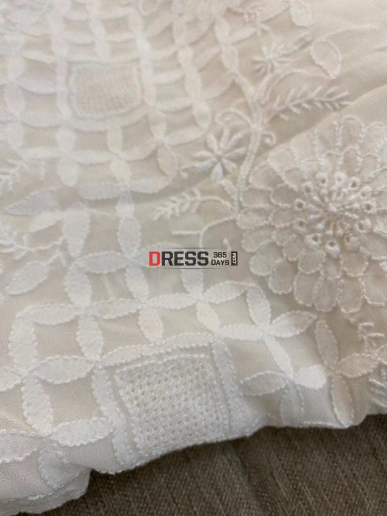 Fine Chikankari & Hand Jaali Work Suit Suits