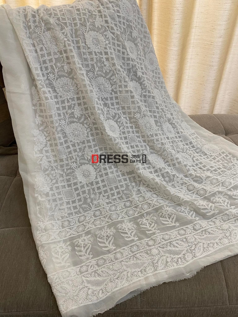 Fine Chikankari & Hand Jaali Work Suit Suits