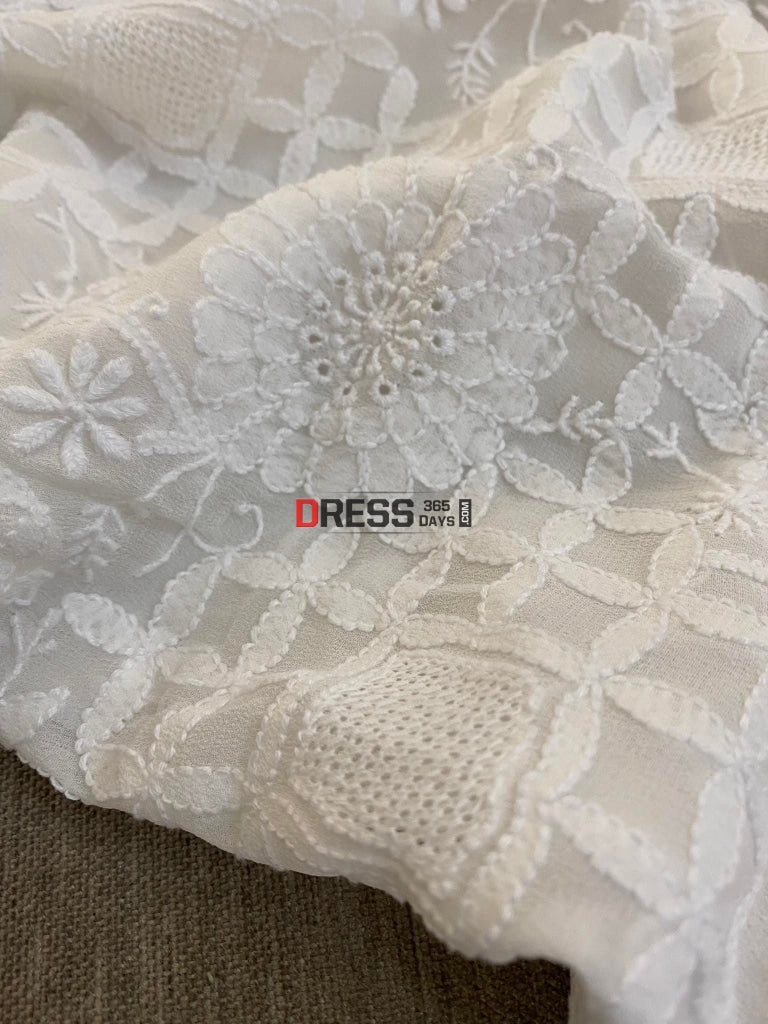Fine Chikankari & Hand Jaali Work Suit Suits