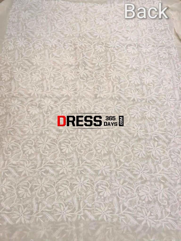Front Back Hand Embroidered Chikankari Suit Suits