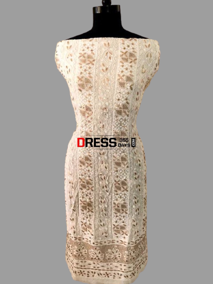 Gota Patti Chikankari Kurti Fabric - Dress365days