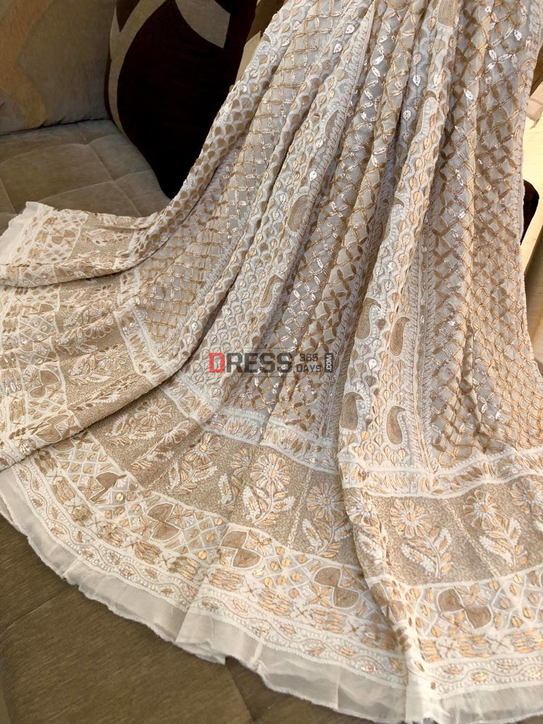 Gota Patti Chikankari Lehenga Skirt (Only Skirt)