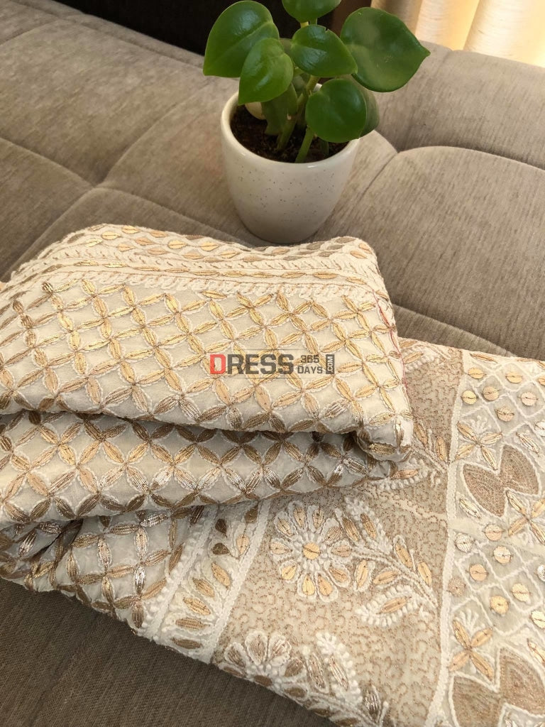 Gota Patti Chikankari Lehenga Skirt (Only Skirt)