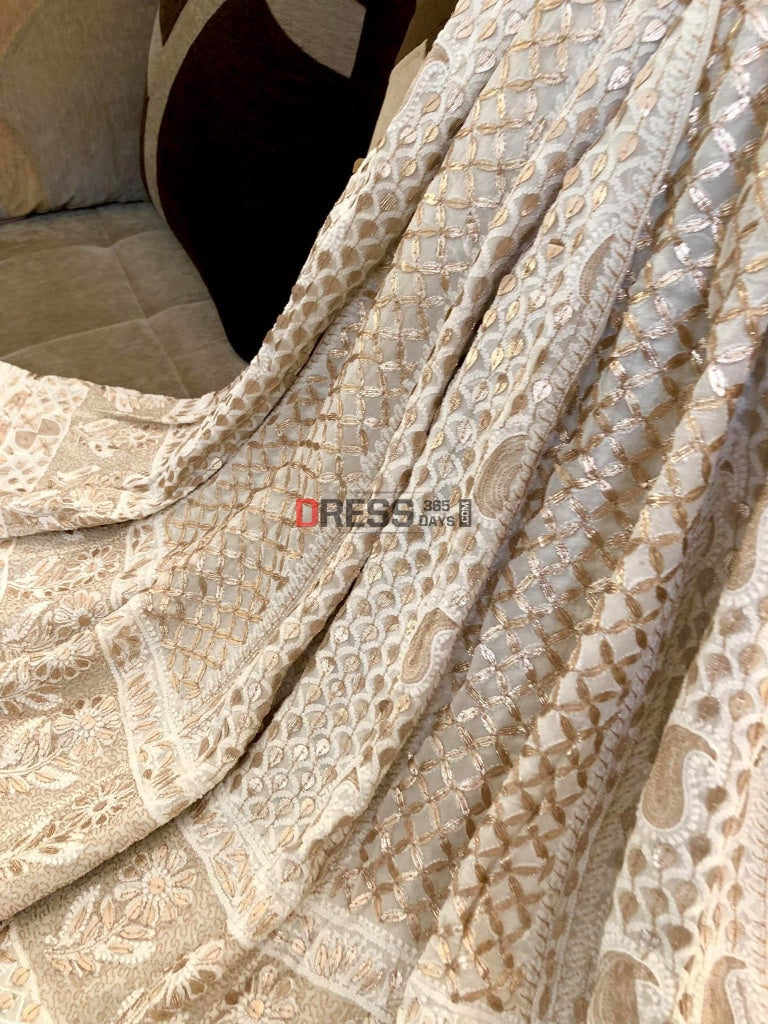 Gota Patti Chikankari Lehenga Skirt (Only Skirt)