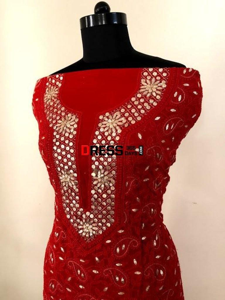Gota Patti Chikankari Suit Suits