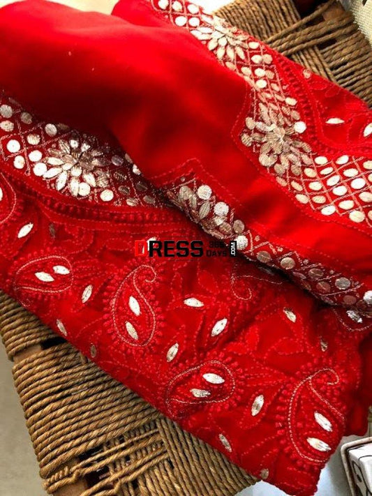 Gota Patti Chikankari Suit Suits