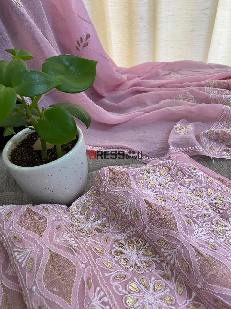 Gota Patti Chikankari Suit Suits