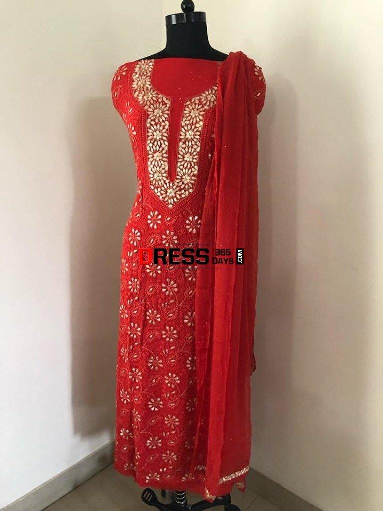 Gota Patti Chikankari Suit Suits