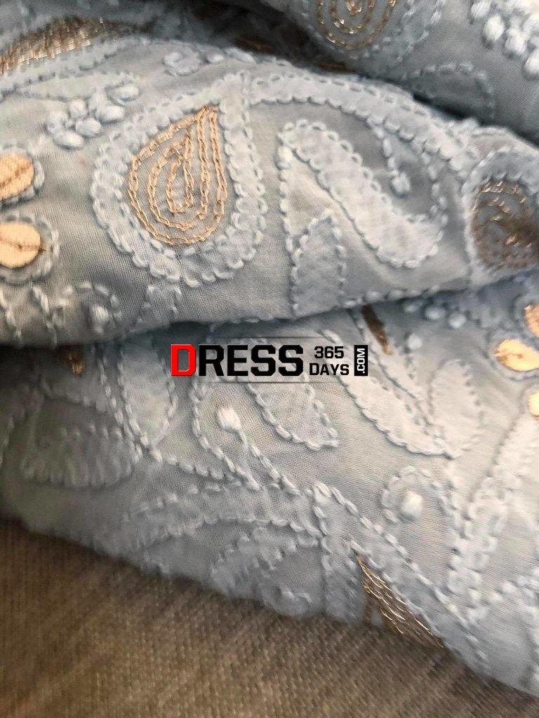 Grey Gota Patti Chikankari Suit Suits