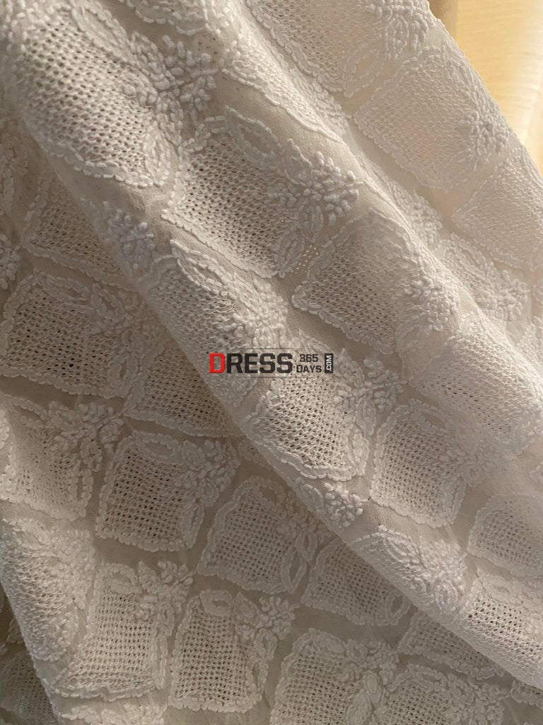 Hand Jaali Lucknowi Chikankari Dupatta Suits