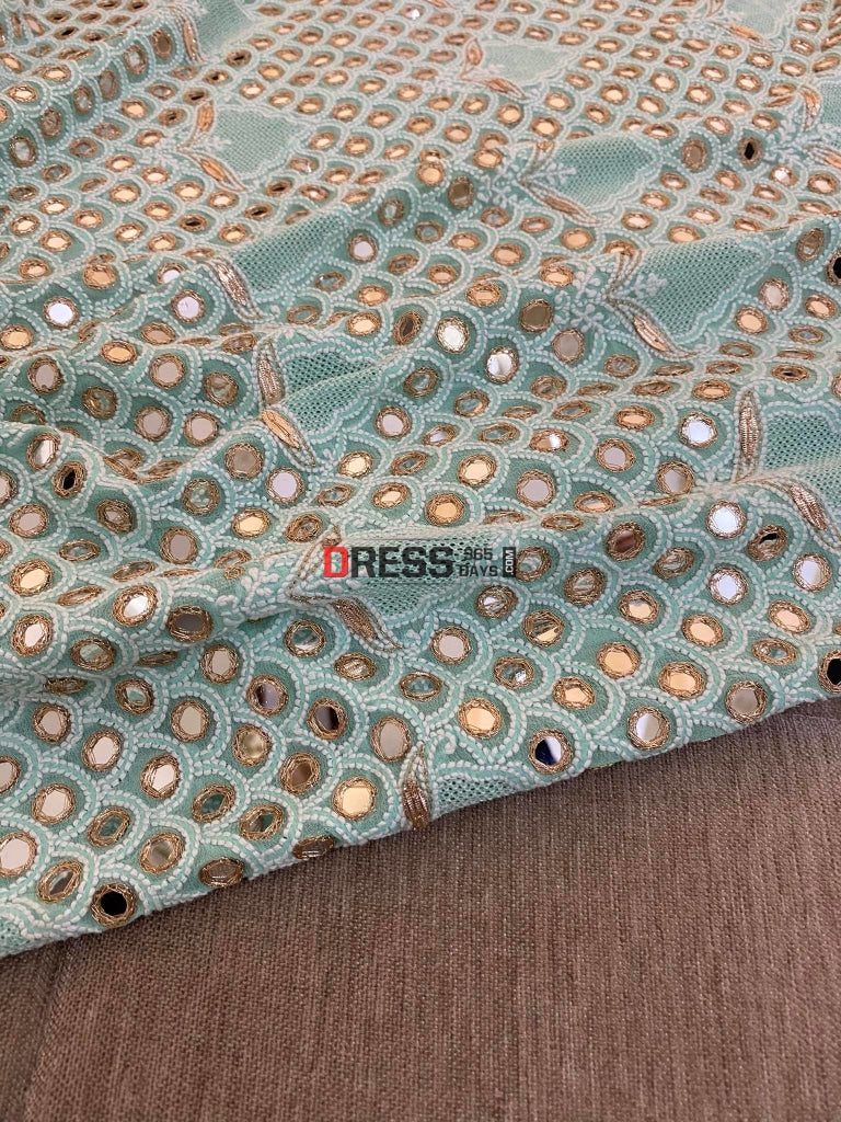 Hand Jaali Mirror & Gota Patti Chikankari Dupatta
