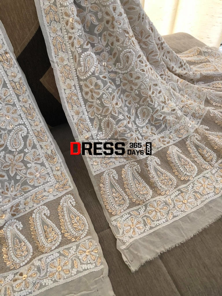 Heavy Gota Patti Chikankari Dupatta