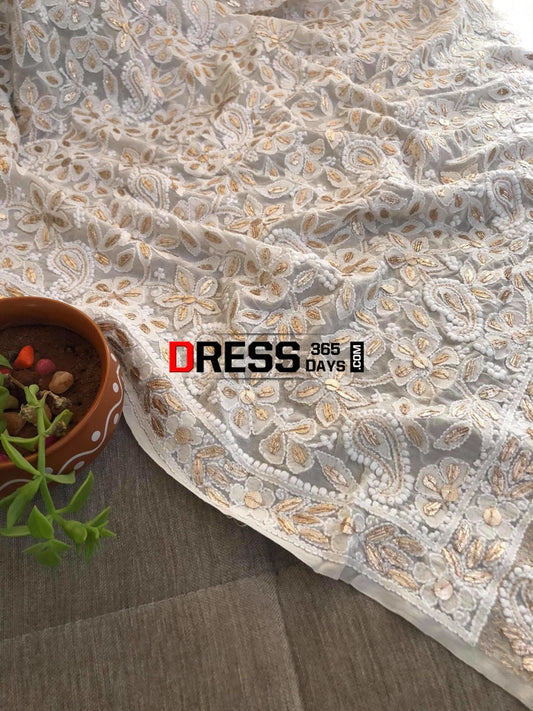 Heavy Gota Patti Chikankari Dupatta