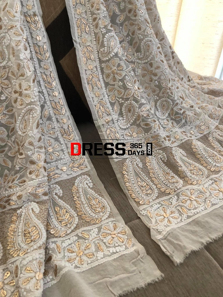 Heavy Gota Patti Chikankari Dupatta