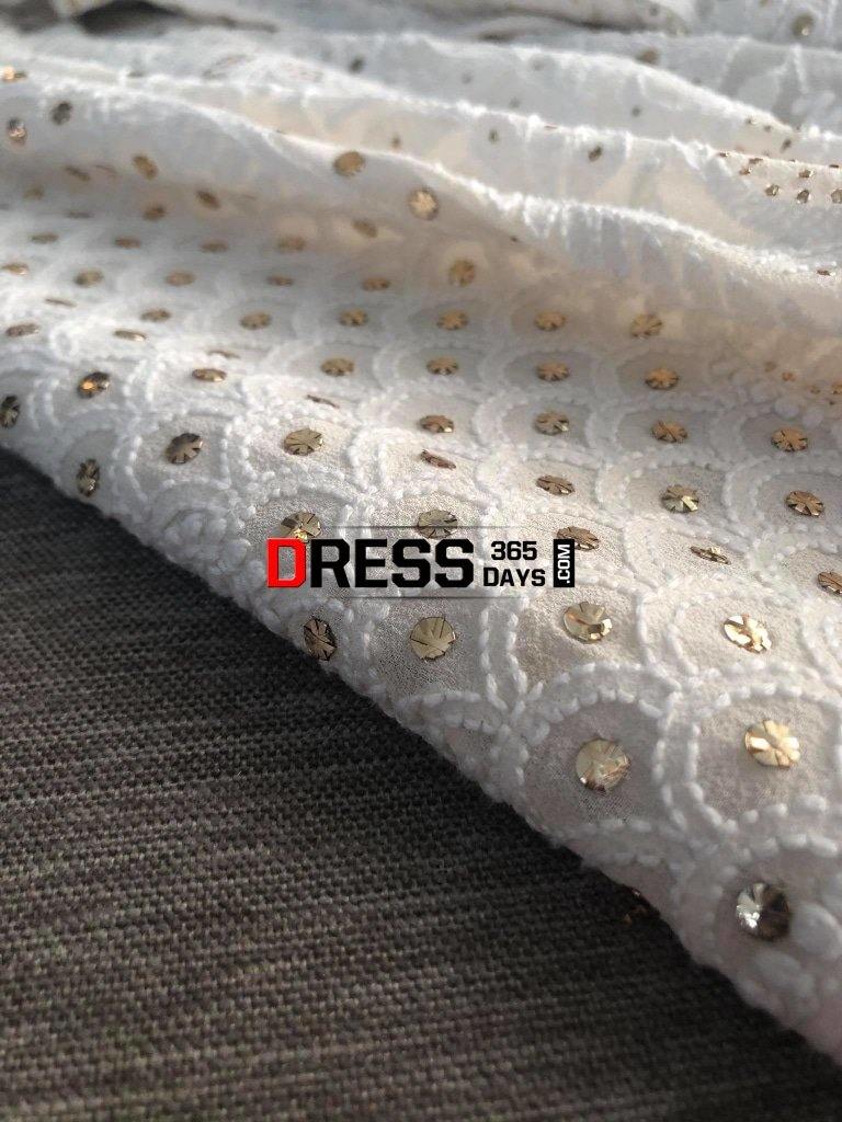 Ivory Chikankari Hand Embroidered Lehenga Set