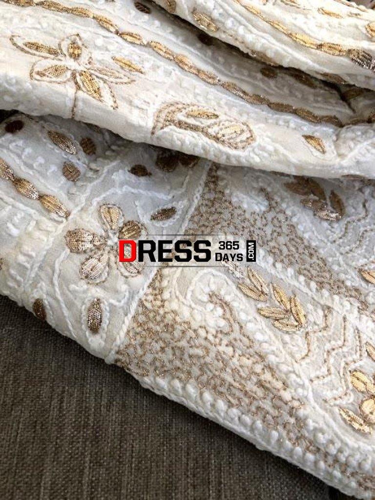 Ivory Gota Patti Chikankari Anarkali Suit