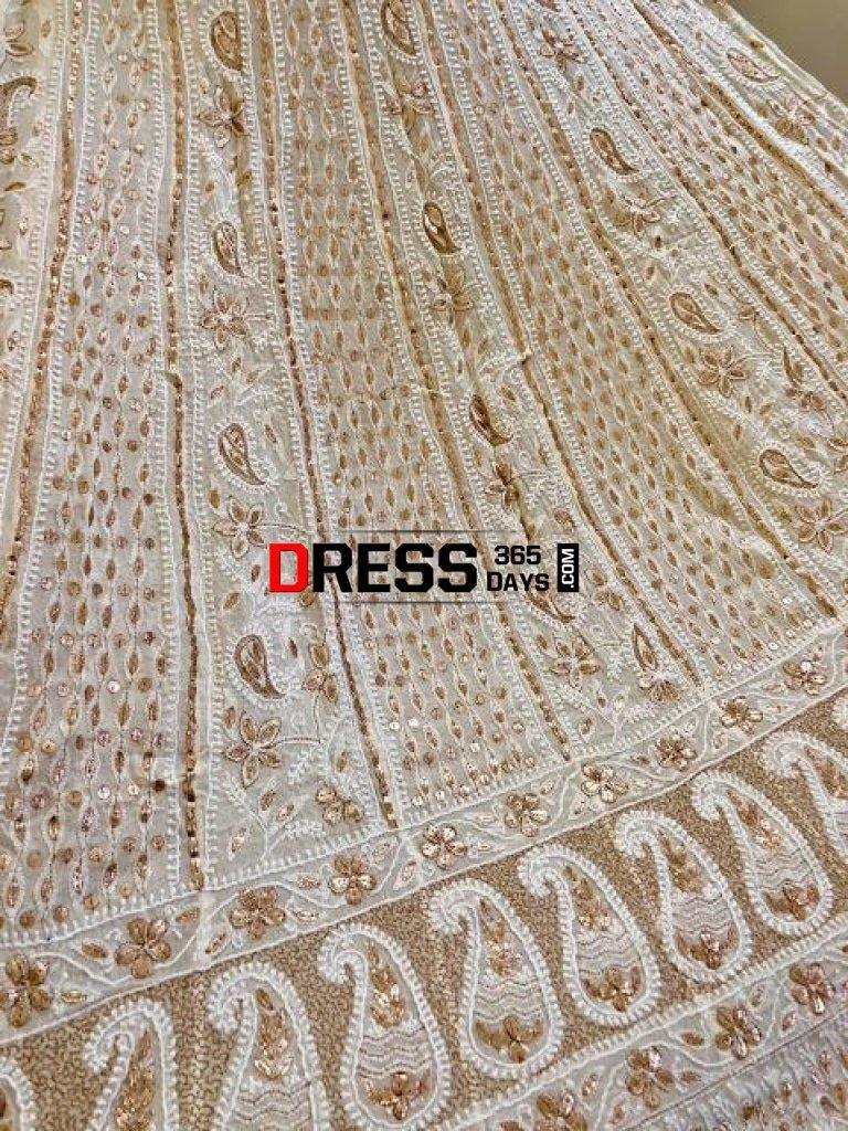 Ivory Gota Patti Chikankari Anarkali Suit