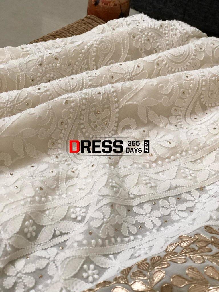 Ivory Gota Patti Chikankari Suit Suits