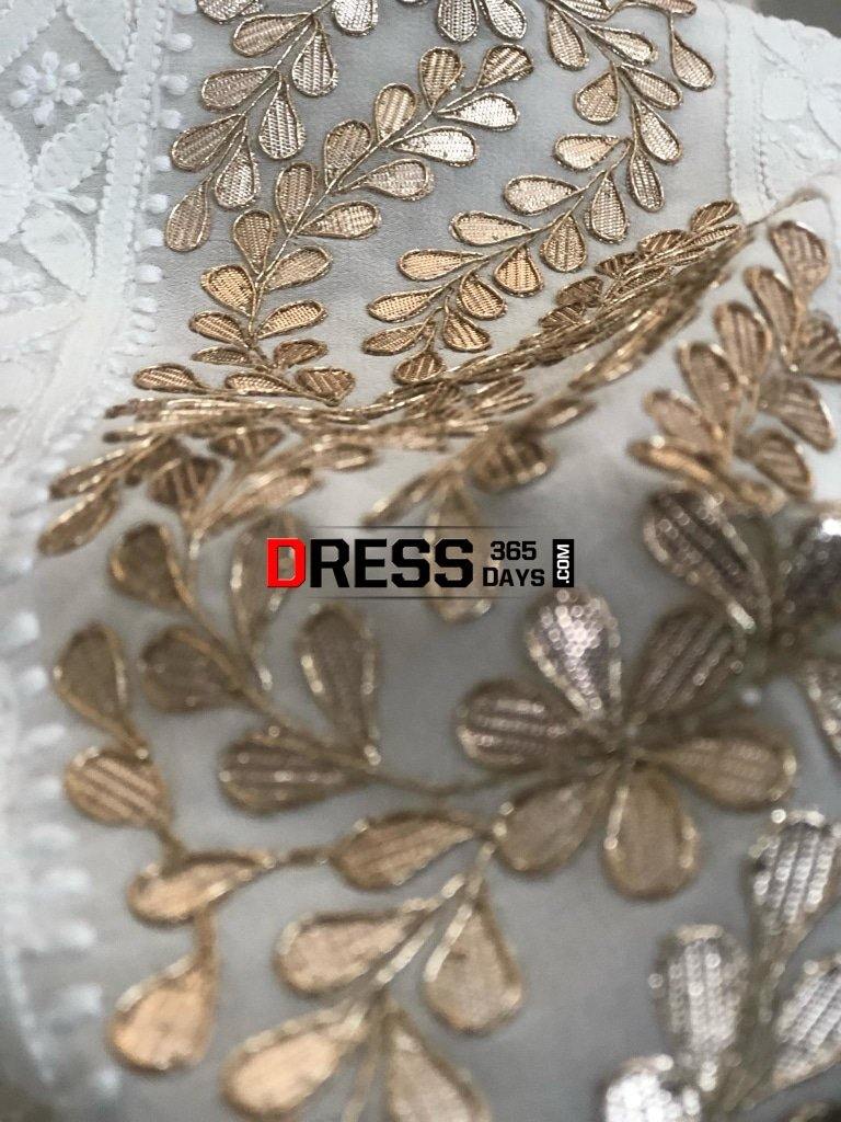 Ivory Gota Patti Chikankari Suit Suits