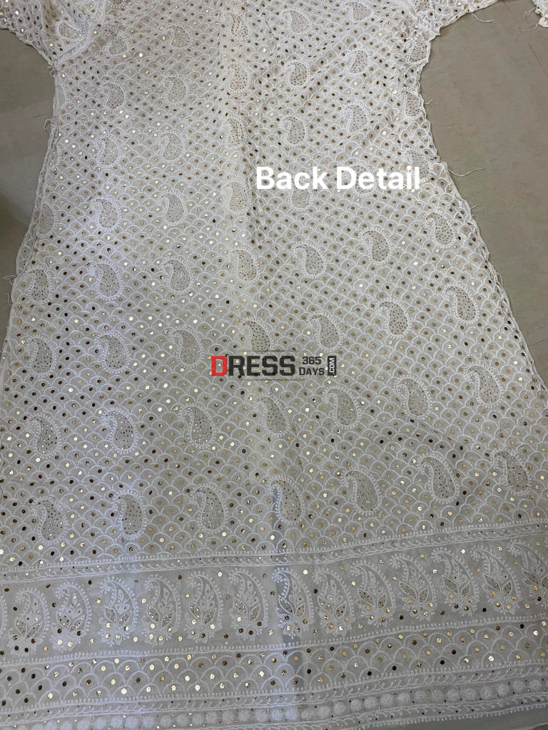 Ivory Kamdani Chikankari Sharara Set Suits