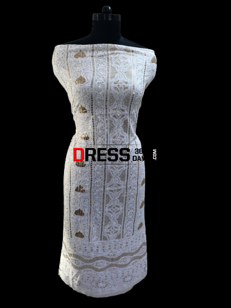 Ivory Kamdani Chikankari Suit Suits