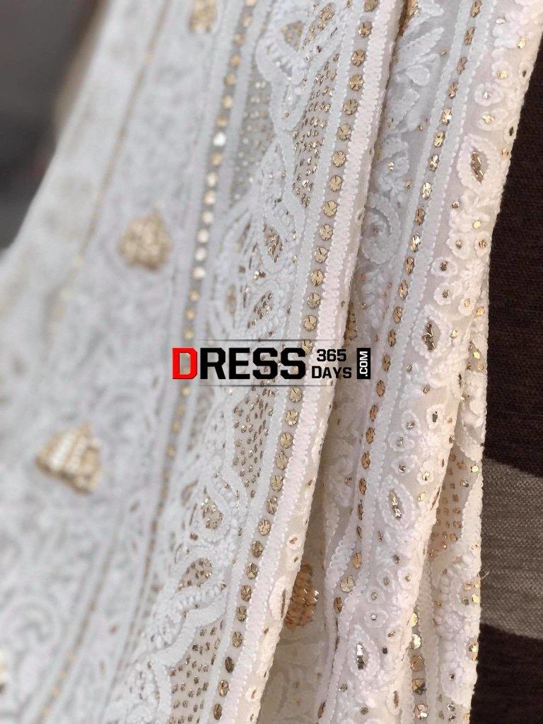 Ivory Kamdani Chikankari Suit Suits