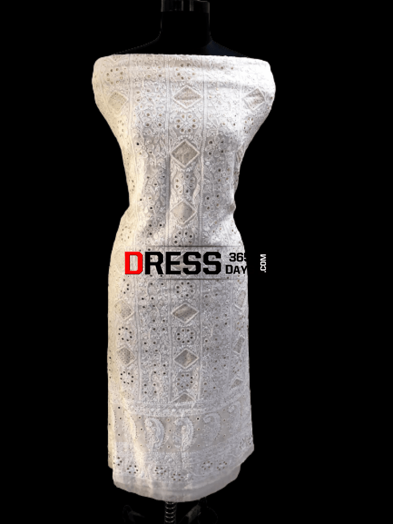 Ivory Kamdani & Pearl Chikankari Suit Suits