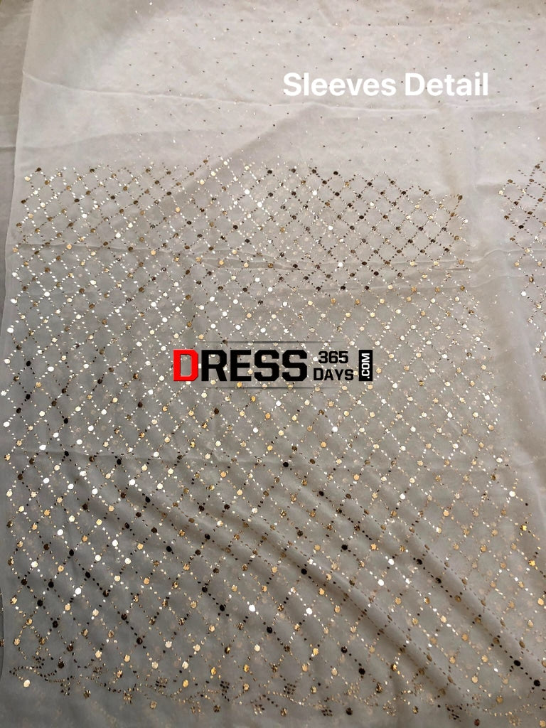 Ivory Kamdani Suit With Heavy Dupatta