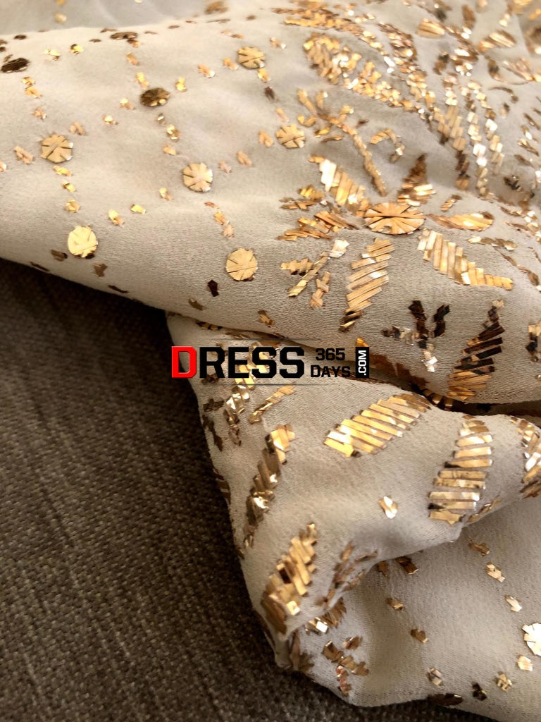 Ivory Kamdani Suit With Heavy Dupatta