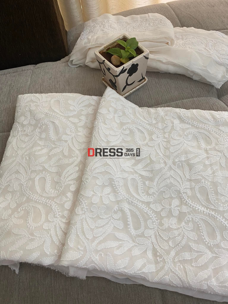 Ivory Lucknowi Chikankari Suit Suits
