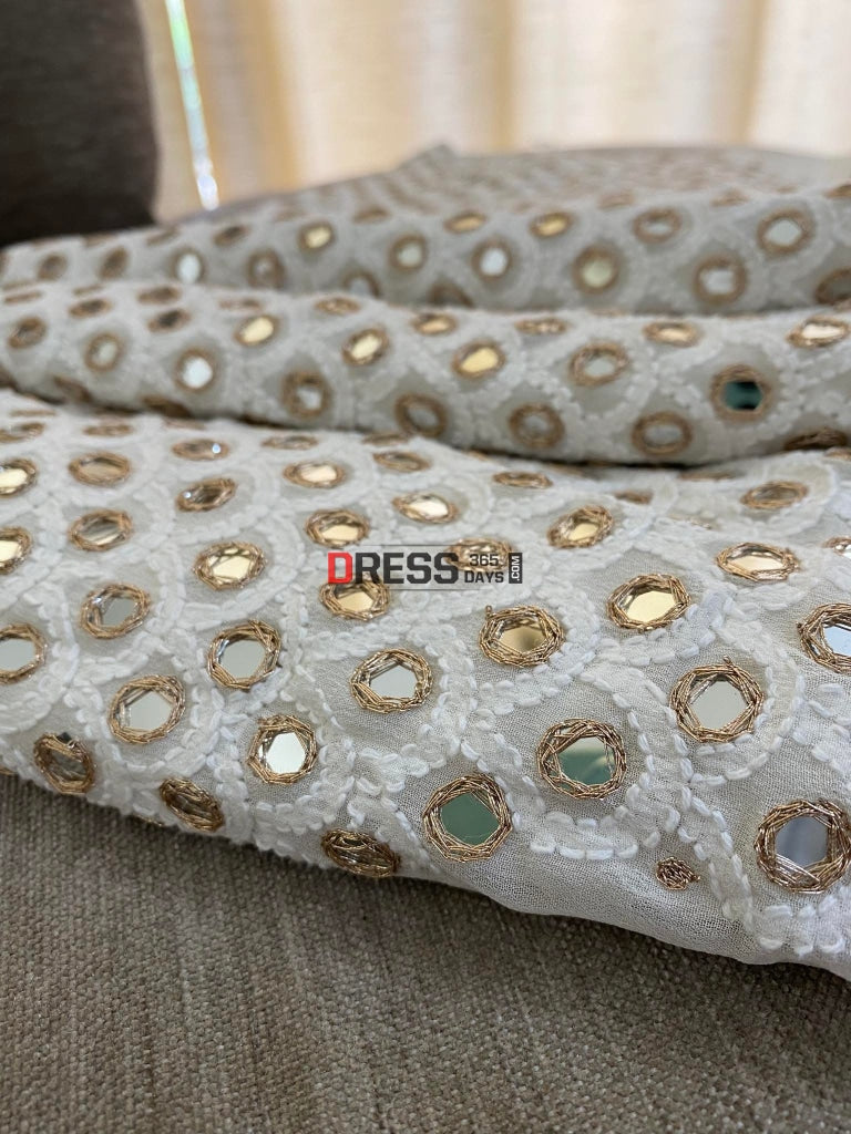 Ivory Mirror Chikankari Suit Suits