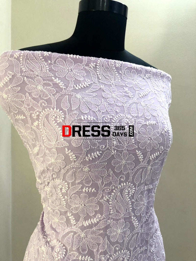 Lavender Lucknowi Chikankri Suit Chikankari Suits