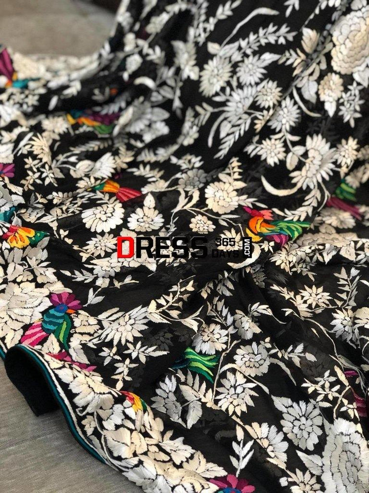 Pre Order: Tassels Enhanced Multicolour Printed Kurti And Sharara With Scalloped Lace Detail Lavender Dupatta main image 1