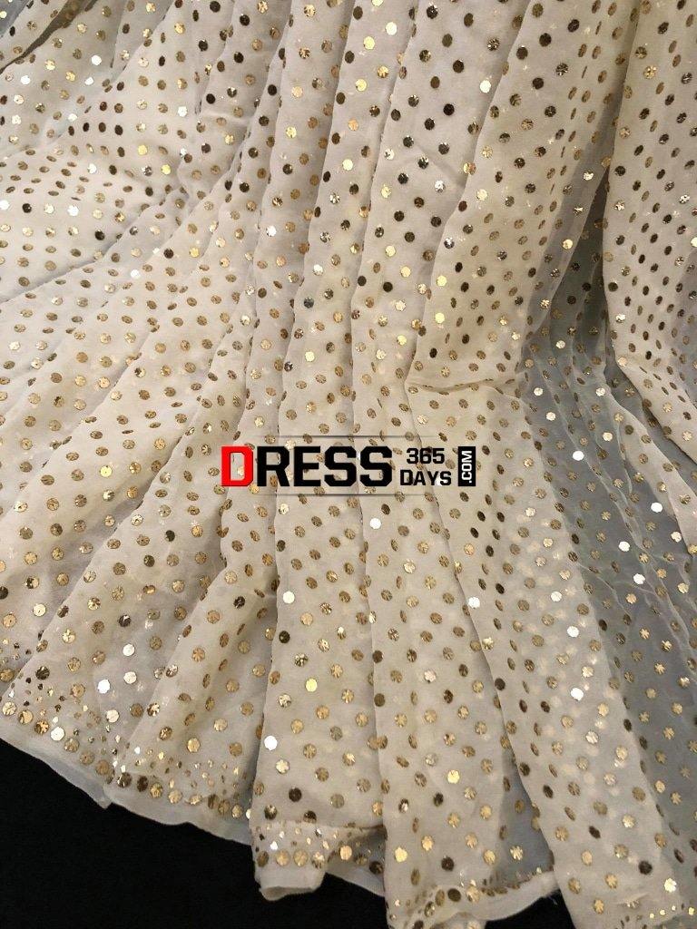 Masterpiece Ivory Kamdani Saree Chikankari