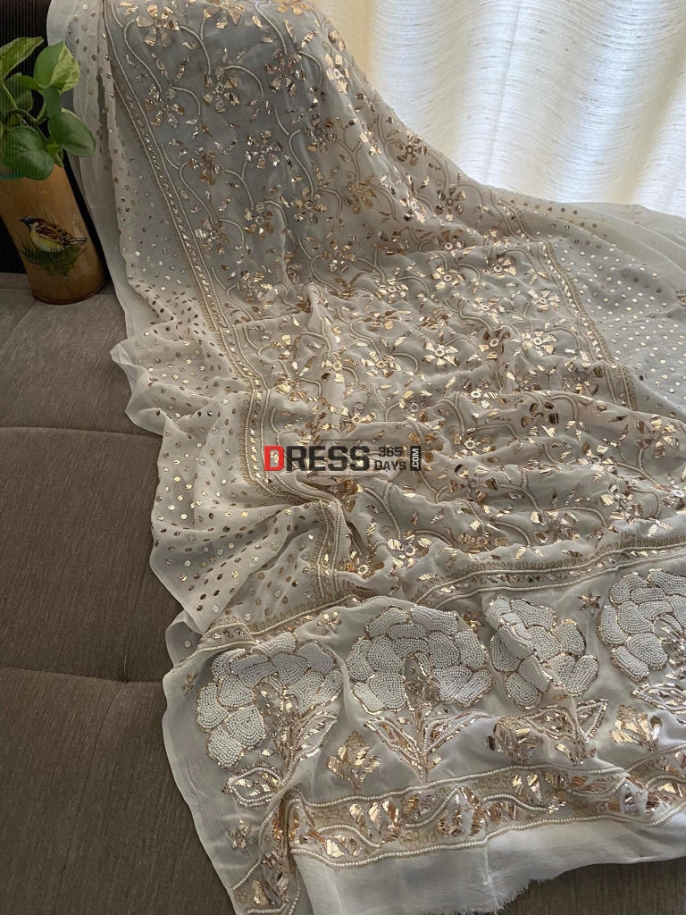 Masterpiece Kamdani & Pearl Suit Chikankari Suits