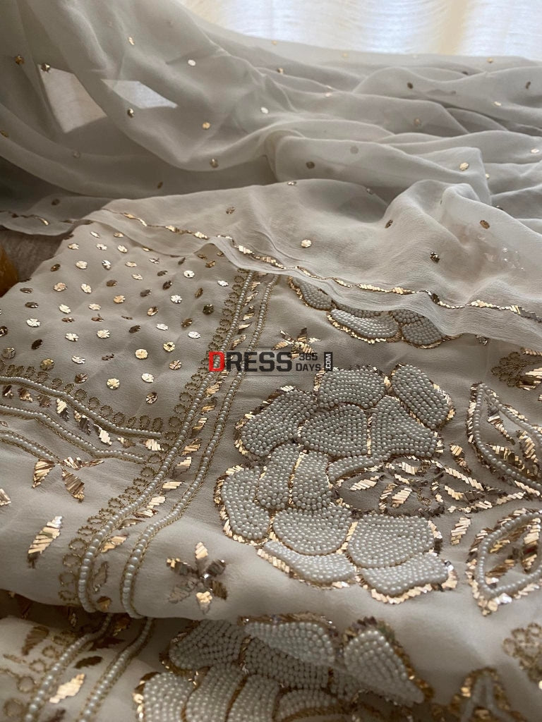Masterpiece Kamdani & Pearl Suit Chikankari Suits
