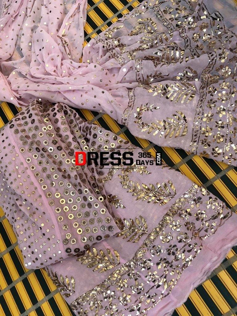 All Over Ring Mukaish Lehenga Set Chikankari