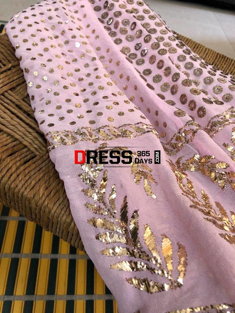 All Over Ring Mukaish Lehenga Set Chikankari