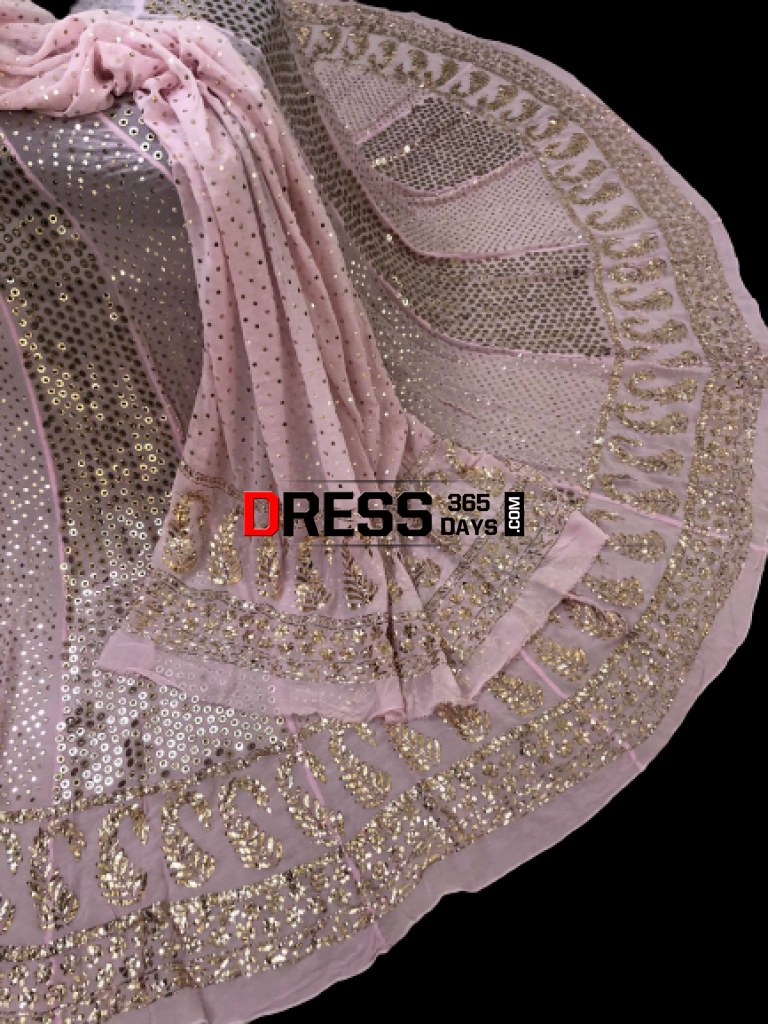 Masterpiece Ring Mukaish Lehenga Set Chikankari