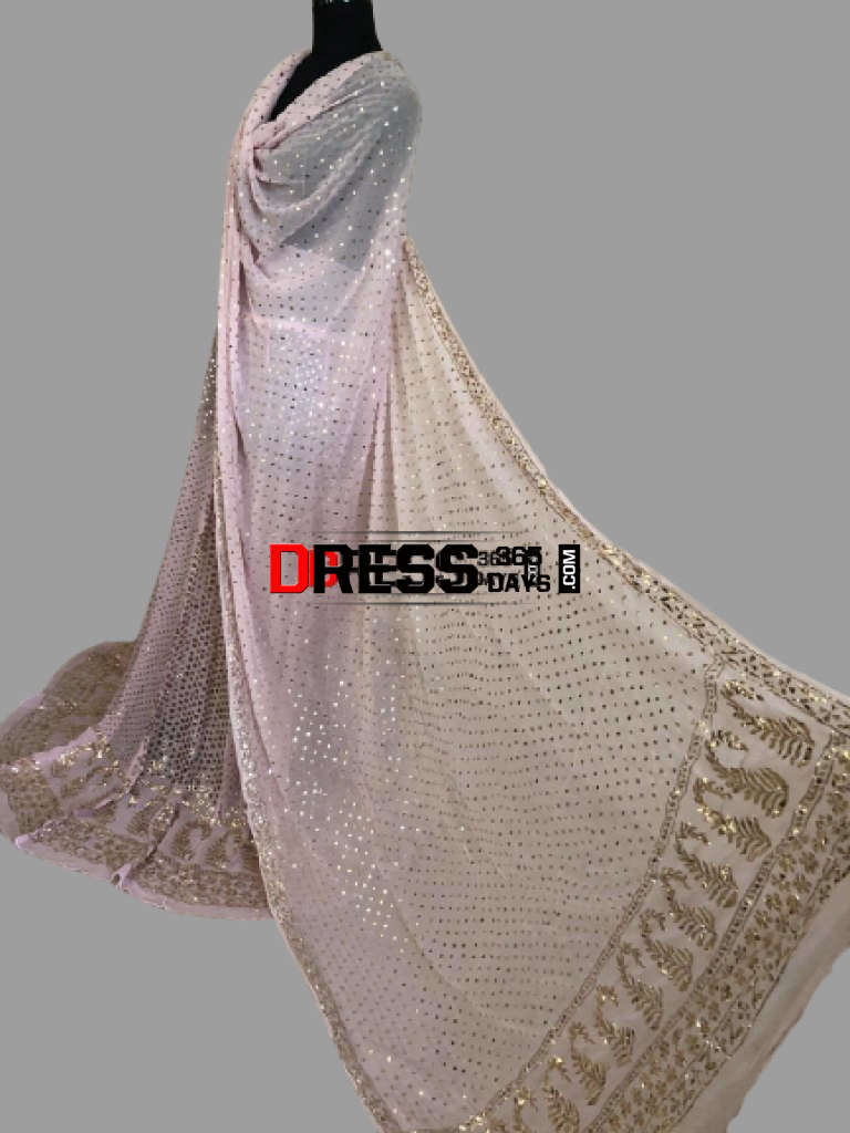 Masterpiece Ring Mukaish Lehenga Set Chikankari