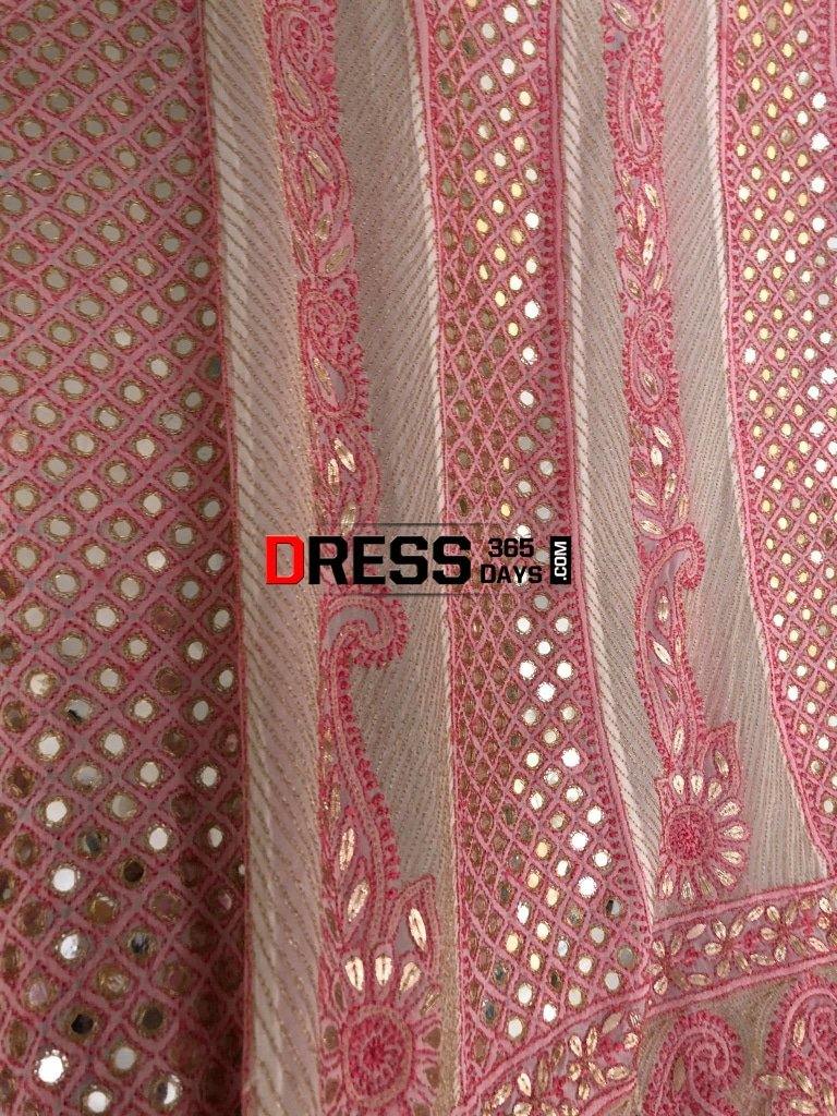 Mirror And Gota Patti Chikankari Anarkali Suit
