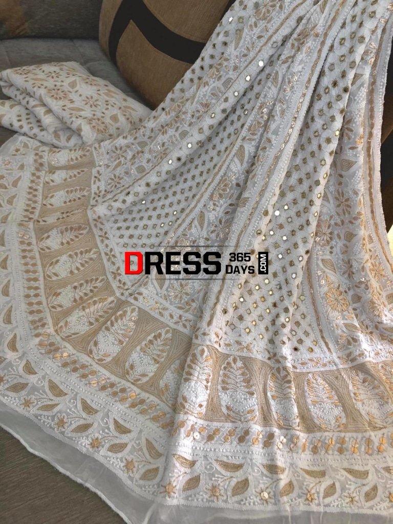 Made to Measure Gotta Patti & Mirror Crystal Embroidered Georgette Lehanga Choli Set main image 0
