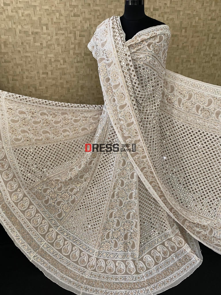 Mirror Gotapatti And Chikankari Lehenga Set