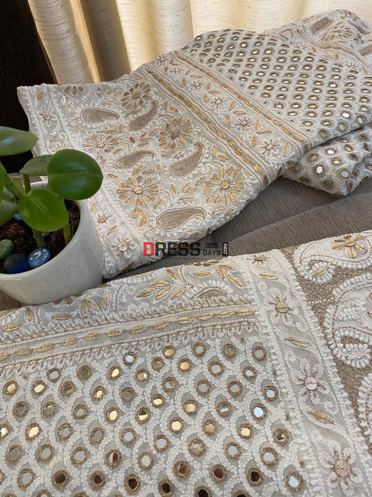 Mirror Gotapatti And Chikankari Lehenga Set