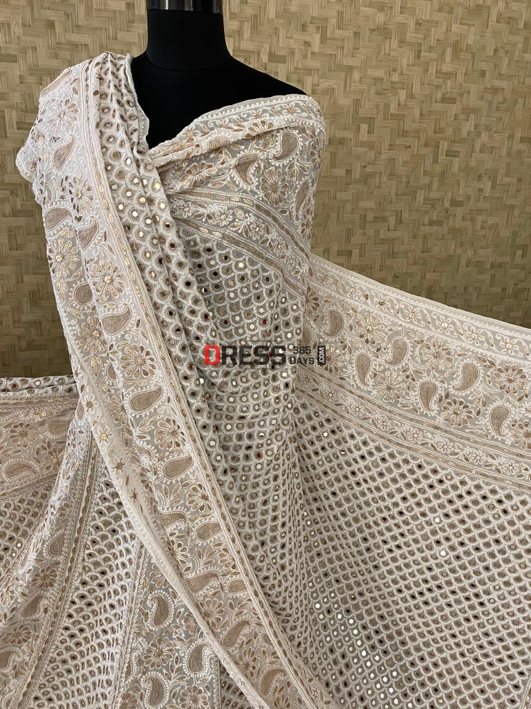 Mirror Gotapatti And Chikankari Lehenga Set